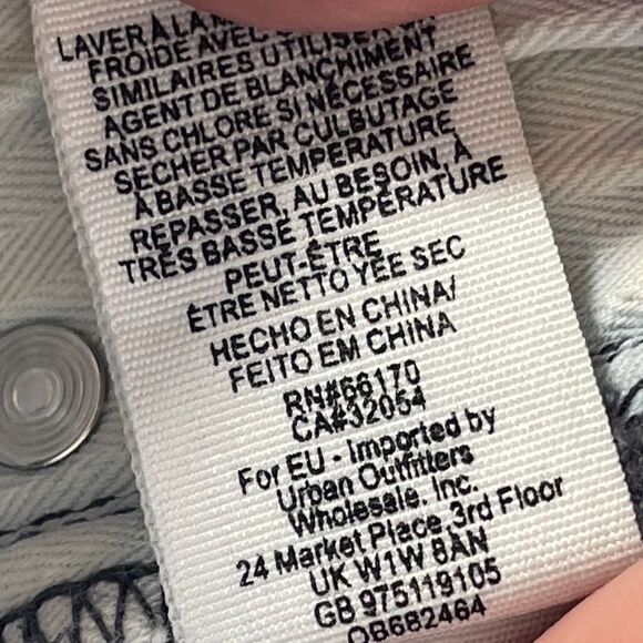 Free People We The Free Draw The Line Striped Straight Leg Jeans Sz 26 - Picture 13 of 13